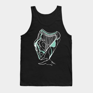 Single Line - Harpist (White) Tank Top